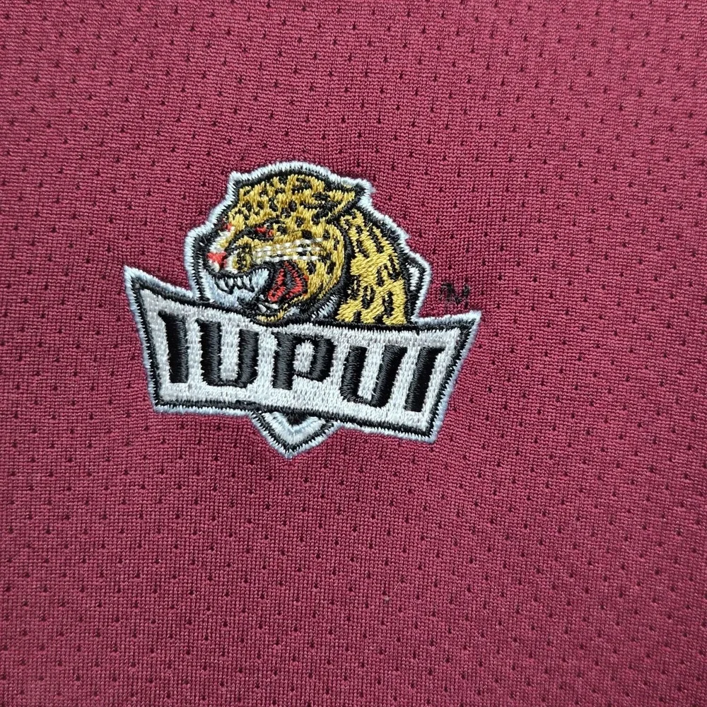 Nike IUPUI Jaguars Full Zip Track Jacket Mens Large‎ Maroon NikeFIT Dry